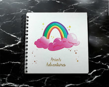 Personalised Cloud Rainbow A5/A4/A3/Square Scrapbook, Photo Album, Guest Book, Memory Book, Gift