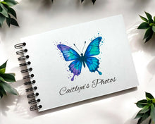 Personalised Blue Butterfly Scrapbook A3/A4/A5/Square Scrapbook, Memory, Photo Album