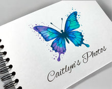 Personalised Blue Butterfly Scrapbook A3/A4/A5/Square Scrapbook, Memory, Photo Album