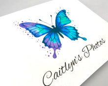 Personalised Blue Butterfly Scrapbook A3/A4/A5/Square Scrapbook, Memory, Photo Album