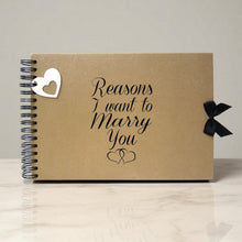 Scrapbook, A5 A4 Reasons I Want to Marry You, Card Pages, Photo Album, Keepsake, Engagement Book