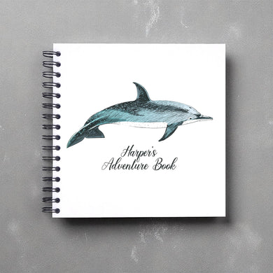 Personalised Dolphin Sea A3/A4/A5 Scrapbook, Photo Album, Guest Book, Memory Book, Event Gift, Ocean, Sealife, Nature