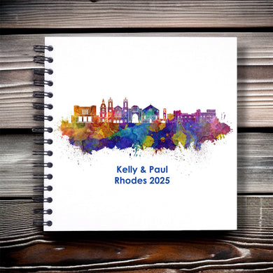 Personalised Rhodes Greece A3/A4/A5/Square Travel Holiday Scrapbook, Memory, Photo Album