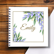 Personalised Purple Tulips Flower A3/A4/A5/Square Scrapbook, Memory, Photo Album