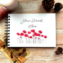 Personalised Poppy A5/A4/A3/Square Scrapbook, Photo Album, Guest Book, Memory Book, Gift