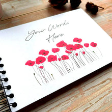 Personalised Poppy A5/A4/A3/Square Scrapbook, Photo Album, Guest Book, Memory Book, Gift