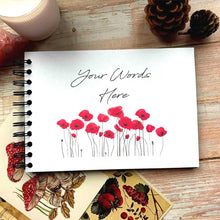 Personalised Poppy A5/A4/A3/Square Scrapbook, Photo Album, Guest Book, Memory Book, Gift