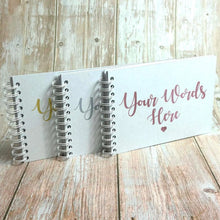 Personalised Gold/Rose Gold/Silver A3/A4/A5 Scrapbook, Photo Album, Guest Book, Memory Book