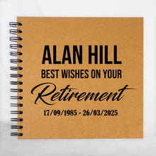 Personalised A5/Square/A4/A3 Company Retirement Farewell Book, Scrapbook, Photo Album, Gift