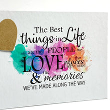 A5 Life Love Memories, Scrapbook, Card Pages, Dry Mount Photo Album, Keepsake, Landscape, White 200GSM Card Pages, Hardcover