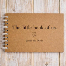 Personalised The Little Book of Us, Scrapbook Photo Album, Couples, White Card Pages, Boyfriend Girlfriend