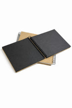 BIG Book 100 sheets, A3 Square Scrapbook Photo Album, Personalised Front Cover, Black Kraft Brown White Card Sheets