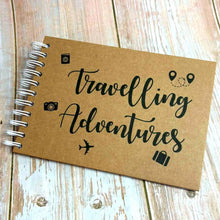 Travel Adventure Scrapbook, Photo Album, White Card Pages, Holiday, Trip, 200GSM