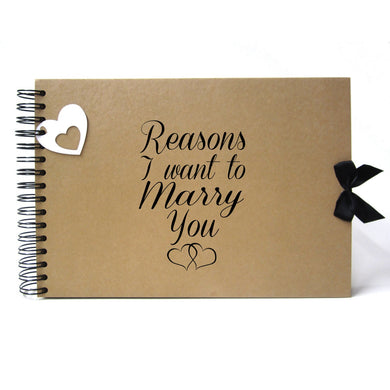 Scrapbook, A5 A4 Reasons I Want to Marry You, Card Pages, Photo Album, Keepsake, Engagement Book
