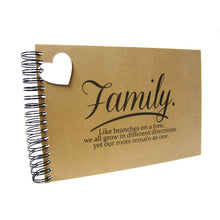A5 A4, Family Roots Scrapbook, Landscape, Card Pages, Photo Album, Keepsake