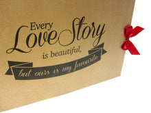 A5 A4, Every Love Story is Beautiful Scrapbook, Landscape, Card Pages, Photo Album, Keepsake,