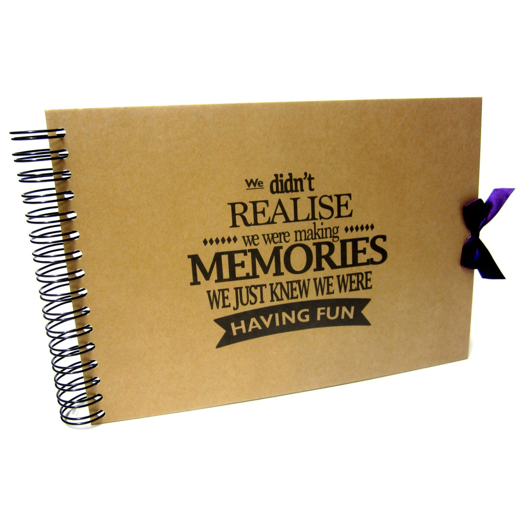 A5 A4, Making Memories Scrapbook, Landscape, Card Pages, Photo Album, Keepsake,