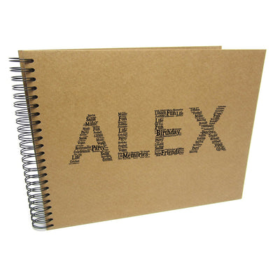 Personalised Name A3/A4/A5/Square Word Art, Scrapbook, Photo Album, Memory Gift