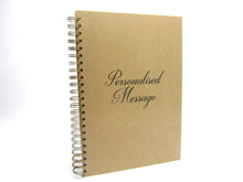 Personalised Sketchbook, A3,A4,A5, Portrait/Landscape, Acid Free Cartridge Paper, 170GSM, Bronze Bind