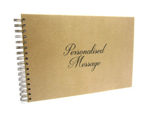 Personalised Sketchbook, A3,A4,A5, Portrait/Landscape, Acid Free Cartridge Paper, 170GSM, Bronze Bind