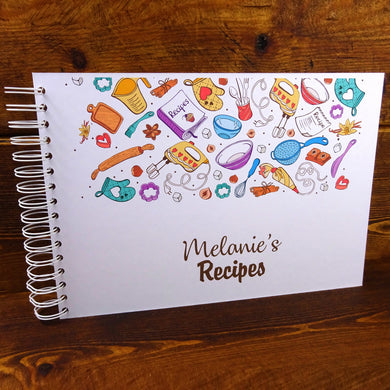 Personalised Recipe A3/A4/A5 Scrapbook, Album, Ideas, Baking/Cooking/Cookery