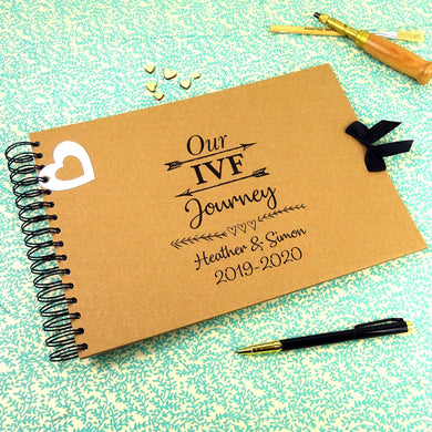 Bespoke, Our IVF Journey, Personalised A5 A4 Photo Album, Scrapbook, Keepsake,