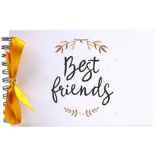 Ribbon, Best Friends, Photo Album, Scrapbook, Blank White Pages, A5