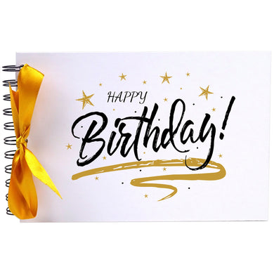 Ribbon, Happy Birthday, Photo Album, Scrapbook, Blank White Pages, A5
