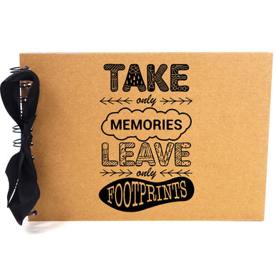 Ribbon, Take Only Memories, Photo Album, Scrapbook, Blank White Pages, A5