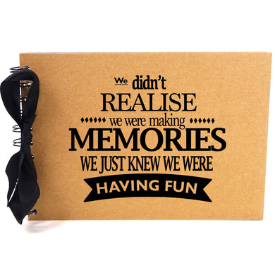 Ribbon, Making Memories, Photo Album, Scrapbook, Blank White Pages, A5