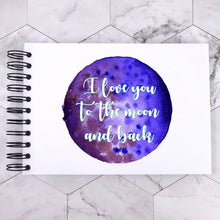 ORB Love You Moon & Back A5/A4/A3/Square Scrapbook, Photo Album, Guest Book, Memory Book