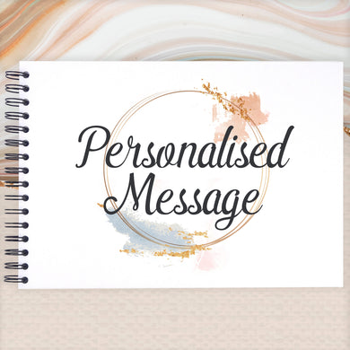 Personalised Circle Gold A3/A4/A5 Scrapbook, Photo Album, Guest Book, Memory Book, Special Gift