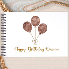 Personalised Balloon Celebration A3/A4/A5 Scrapbook, Photo Album, Guest Book, Memory Book, Special Gift