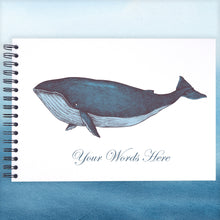 Personalised Blue Whale Sea A3/A4/A5 Scrapbook, Photo Album, Guest Book, Memory Book, Event Gift