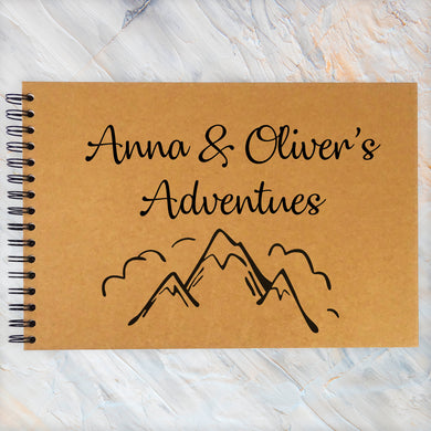 Personalised Travel Adventures Scrapbook, Photo Album, Holiday, Travelling, Gift, A3/A4/A5