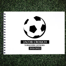 Personalised Football A3/A4/A5 Scrapbook Photo Album, Children Memories, Journal, Soccer, Team, Club, Keepsake, Season, Youth