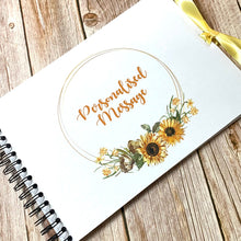 Personalised Sunflower A3 A4 A5 Scrapbook, Photo Album, Guest Book, Memory Book, Special Gift