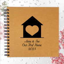 Personalised A3/A4/A5 Our First Home Scrapbook Photo Album, Memory Gift, Guestbook Card Design