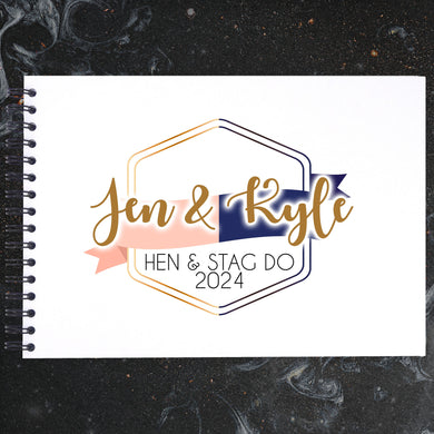 Personalised STEN DO Joint Hen Stag Do A3/A4/A5 Scrapbook, Photo Album, Guest Book, Memory Book