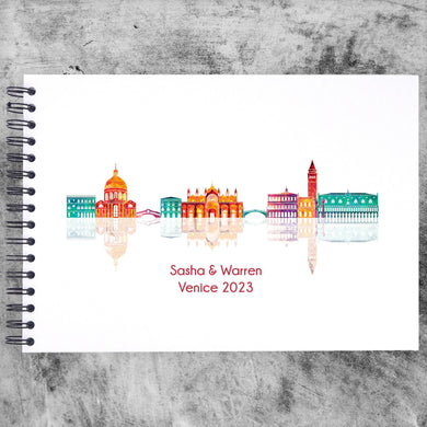 Personalised VENICE A3/A4/A5/Square Travel Holiday Scrapbook, Memory, Photo Album, Italy