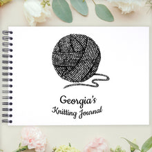 Personalised Knitting Journal A5/A4/A3/Square Scrapbook, Photo Album, Project Book, Memory Book