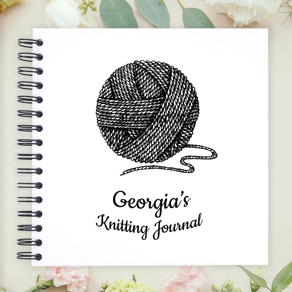 Personalised Knitting Journal A5/A4/A3/Square Scrapbook, Photo Album ...