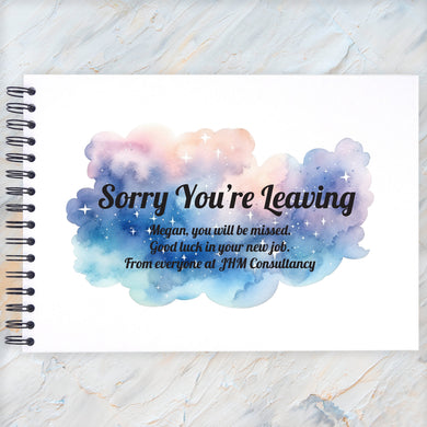 Personalised Goodbye Sorry You're Leaving A4/A5, Scrapbook, Photo Album, Book, Memories, New Job, Retirement