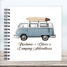 Personalised Camping Van Camper VW A5/A4/A3/Square Scrapbook, Photo Album, Guest Book, Memory Book