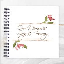 Personalised Bougainvillea Flower A5/A4/A3/Square Scrapbook, Photo Album, Guest Book, Memory Book