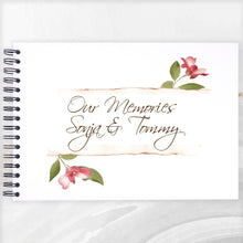 Personalised Bougainvillea Flower A5/A4/A3/Square Scrapbook, Photo Album, Guest Book, Memory Book