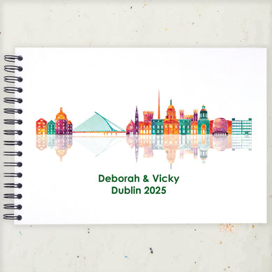 Personalised Dublin Ireland A3/A4/A5/Square Travel Holiday Scrapbook, Memory, Photo Album