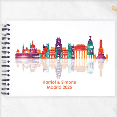 Personalised Madrid Spain A3/A4/A5/Square Travel Holiday Scrapbook, Memory, Photo Album