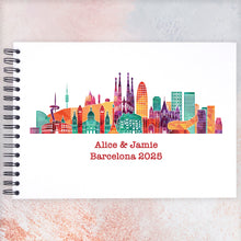 Personalised Barcelona A3/A4/A5/Square Travel Holiday Scrapbook, Memory, Photo Album, Skyline, Cityscape