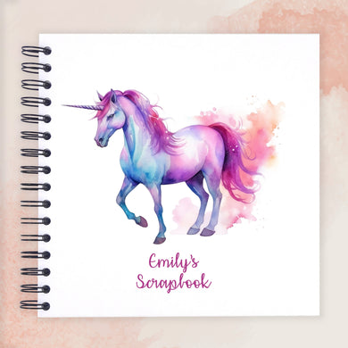 Personalised Unicorn A5/A4/A3/Square Scrapbook, Photo Album, Guest Book, Memory Book, Gift